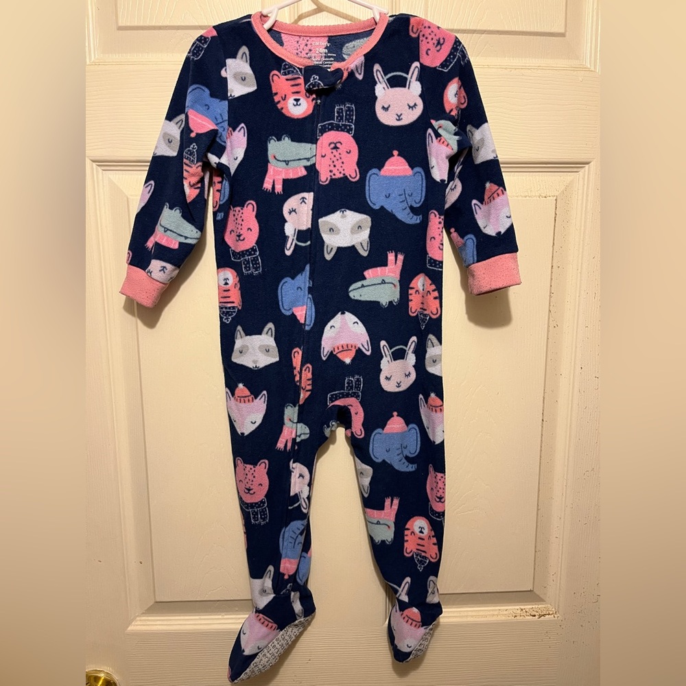 Carters Footie Pajamas girls 24M